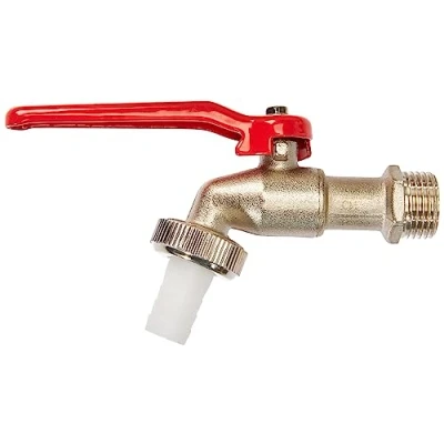 Afbeelding van Cornat kogelkraan, inclusief slangaansluiting, hoogwaardig messing messing, 1/2&quot; 20,95 mm (1/2 inch) AG zilver