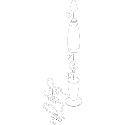 Afbeelding van Mexlite Lavalamp Zilver Groen 35cm E14