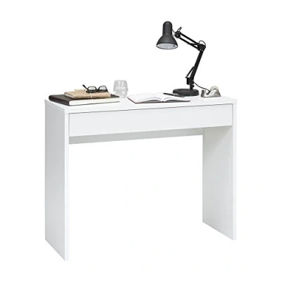 Afbeelding van FMD Bureau met brede lade 100x40x80 cm wit