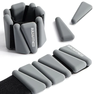 Afbeelding van Pols en enkelgewichten, verstelbare banden voor workouts vrouwen mannen, set van 2 (1 lb elk / 1 kg totaal). Hardlopen, Joggen, Wandelen, Yoga, Dans, Pilates, Aerobics