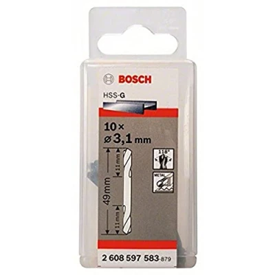 Afbeelding van Bosch Accessoires Dubbele eindboor 3,1 x 11 49 mm 10st 2608597583