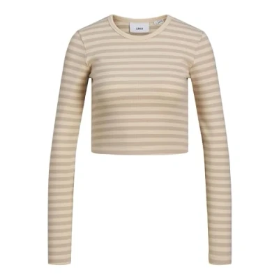 Afbeelding van JJXX Jxfeline STR LS Stripe JRS Trui, Dames, Maat: Medium, Fog
