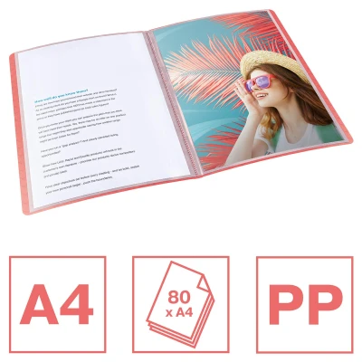 Afbeelding van Esselte Colour&#039;Breeze showalbum, ft A4, koraal showalbum