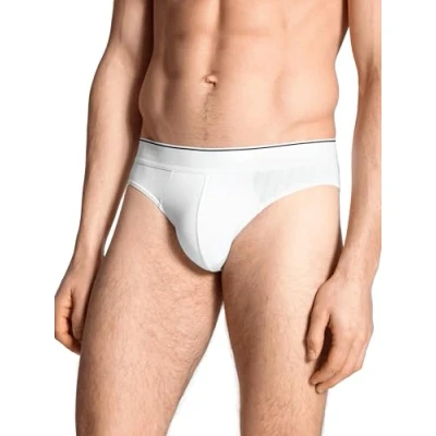 Afbeelding van Calida Herenslips Pure and Style Mini Brief Wit katoen Medium Heren