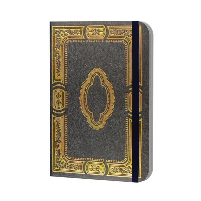 Afbeelding van Peter Pauper Compact Journal Gilded Onyx met elastieksluiting 13x18 cm