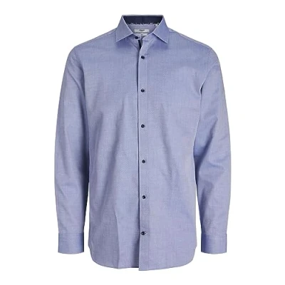 Afbeelding van JACK &amp; JONES PREMIUM slim fit overhemd JPRBLAPARKER blauw