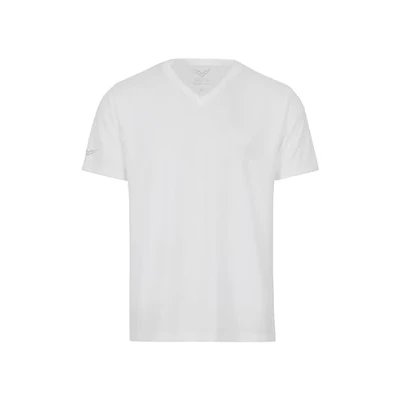Afbeelding van TRIGEMA T Shirt V hals wit, Effen