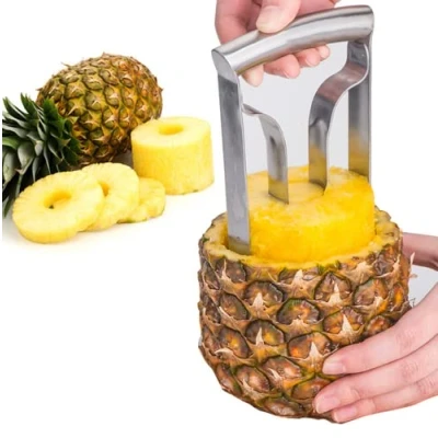 Afbeelding van Roestvrij Staal Ananas Corer, Upgraded, Versterkt, Dikker BladePeeler Premium Cutter Corer Fruit Slicer Keuken Tool