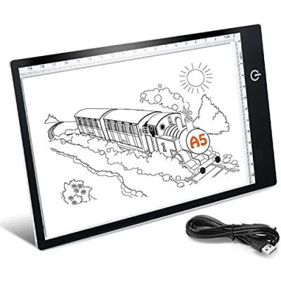 Afbeelding van LED Light Pad A5, A5 Table Ultra dunne licht plaat tekenen, met USB kabel, instelbare helderheid voor Diamond Painting, kunstenaar, schetsen, animatie
