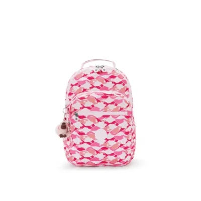 Afbeelding van Kipling Seoul LAP Rugzak, Maat: One Size, Back to grey