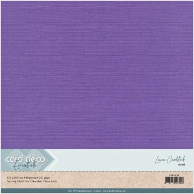 Afbeelding van Scrap Violet Linnenkarton 10 stuks