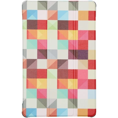 Afbeelding van Samsung Galaxy Tab S6 Lite Hoes: iMoshion Design Trifold Bookcase Kleurtjes Kunstleder Tablet Hoezen