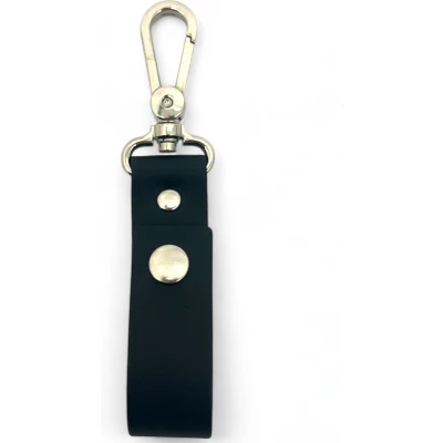 Afbeelding van Safekeepers Leren sleutelhanger Key chain Zwart