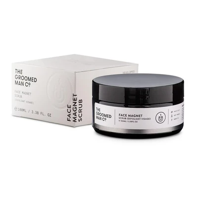 Afbeelding van The Groomed Man Co. Face Magnet Scrub Verwijdert Dode Huidcellen Mannen Exfoliant 100ML