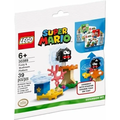 Afbeelding van LEGO Super Mario 30389 Fuzzy en het Paddenstoelplatform (polybag)