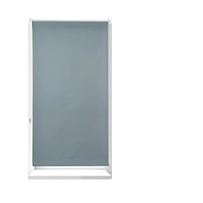 Afbeelding van Relaxdays rolgordijn verduisterend grijs thermo roljaloezie met klemmen 80x210cm