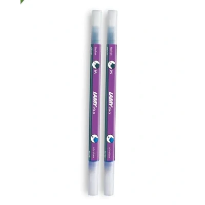 Afbeelding van LAMY ink x Set van 2 inktblussers Velvet kunststof met wispunt en correctiepunt medium uitsluitend voor het wissen koningsblauwe inkt