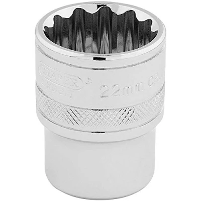 Afbeelding van Draper 33368 1/2 &quot;Vierkante aandrijving 12 Punt Socket, 22mm Grootte