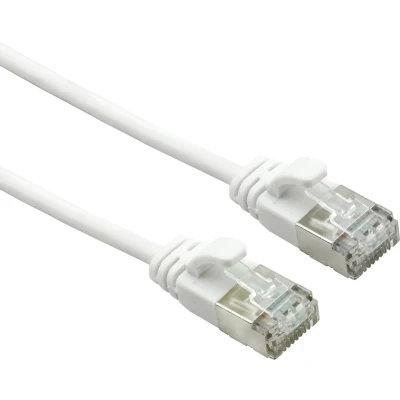 Afbeelding van ROLINE U/FTP DataCenter Kabel Cat.7, LSOH, met RJ45 connectoren (500 MHz / Class EA), extra dun, wit, 1 m