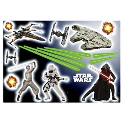 Afbeelding van Komar Wandfolie Star Wars 50x70 cm (breedte x hoogte), zelfklevende wandtattoo (set, 17 delig)