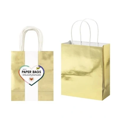 Afbeelding van Cadeautas Folia goud kraft 24x31x12cm 20 stuks