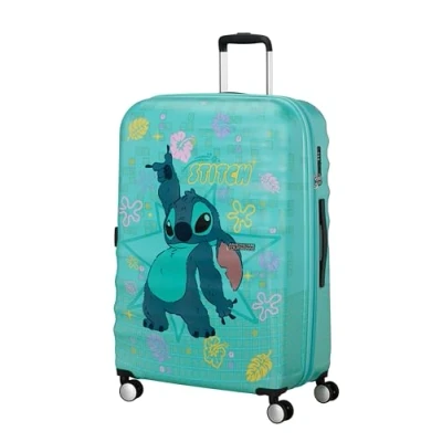 Afbeelding van American Tourister Wavebreaker Disney Spinner, veelkleurig (Stitch Flower), MATTE SHELL DISNEY, Spinner L (77 cm 96 L)