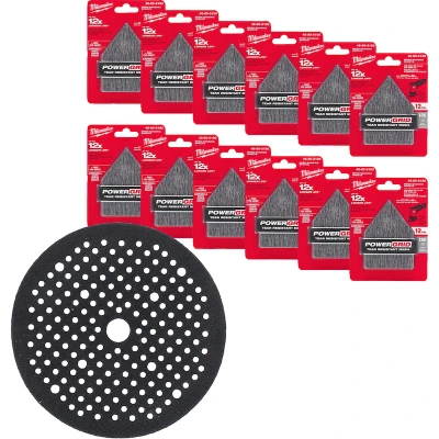 Afbeelding van MILWAUKEE 48805120 gaas schuurpapier 67x92mm voor M12 FUEL vlakschuurmachine FDSS vijfhoek korrel 120 (12 st.)