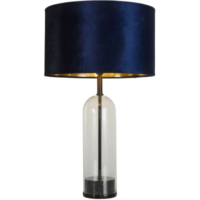 Afbeelding van Searchlight Unieke tafellamp Oxford met donkerblauwe kap EU81711AZ