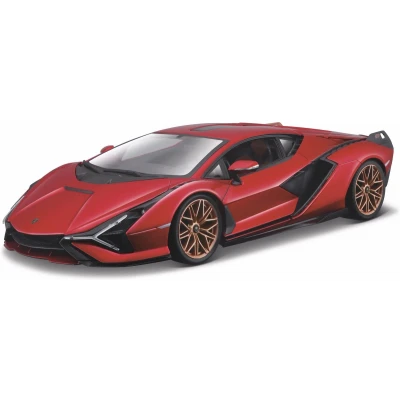 Afbeelding van Bburago Lamborghini Sián FKP 37 modelauto schaalmodel schaal 1:18 rood