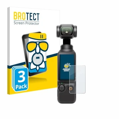 Afbeelding van BROTECT Antireflecterende Glas Screen Protector Mat voor DJI Osmo Pocket 3 (3 Stuks) Schermbeschermer [Beschermglas Folie niet Gehard Glas]