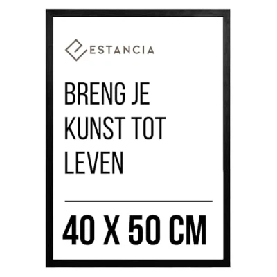 Afbeelding van Scandi Essentials Skällby lijst zwart 40x50 cm