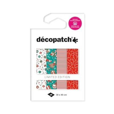 Afbeelding van Set Texture Decopatch papier &quot;ELFEN&quot; hotfoil Limited Edition