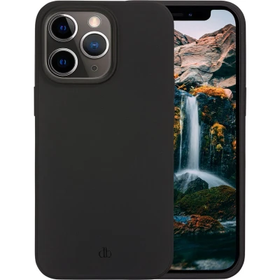 Afbeelding van Apple iPhone 12 Hoesje Gerecycled Siliconen en TPU (zacht) dbramante1928 Softcase/Backcover Zwart Telefoonhoesje