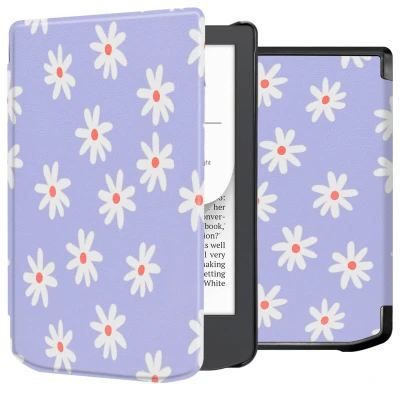Afbeelding van imoshion E reader Hoesje Geschikt voor Vivlio Light, Pocketbook Verse Lite, Light HD, Verse, Pro Design Sleepcover Bookcase Flowers Distance