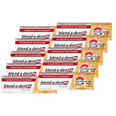 Afbeelding van 10 x 40 g Blend a dent Plus premium hechtcrème, smaakneutraal, duokraft