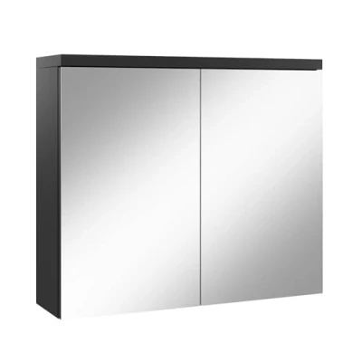 Afbeelding van Badplaats Spiegelkast Toledo 80 x 20 60 cm mat zwart