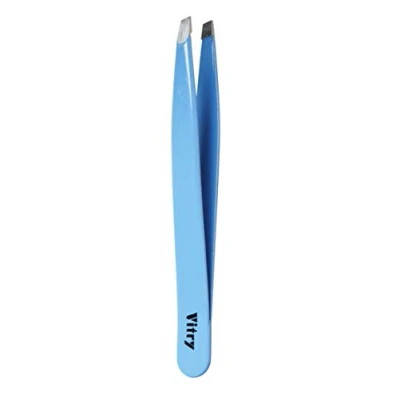Afbeelding van Vitry Professioneel Pincet Roestvrij Staal Bias Bek Kleur 9 cm (Kleur : Blauw)