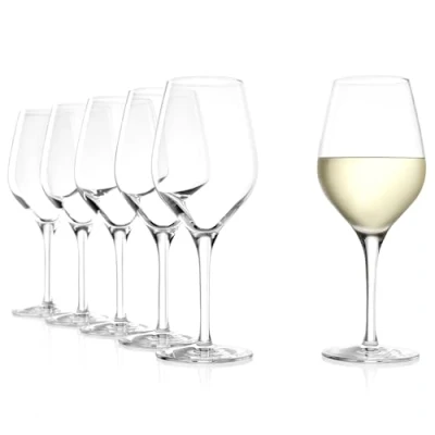 Afbeelding van Stölzle Lausitz witte wijnglazen Exquisit 350 ml, wijnglazen, set van 6, vaatwasmachinebestendig, onbreekbaar, hoogwaardig kristalglas, hoogste kwaliteit