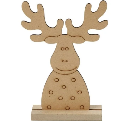 Afbeelding van Creativ Company Houten Kerstfiguur Rendier