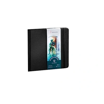 Afbeelding van Hahnemühle Watercolour Book 100% katoen, 250 g/m², mat, oppervlak gelijmd, 30 vellen/60 pagina&#039;s, aquarelboek (19,5 x 19,5 cm)