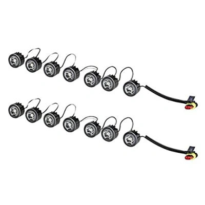 Afbeelding van HELLA VALUEFIT LED Dagrijverlichtingsset LEDayFlex 24V / 12V Rond SAE Transparent Kabel: 120mm Voertuigfront Set 2PT 010 458 751