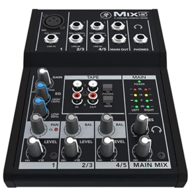 Afbeelding van MACKIE Mix5 compacte analoge mixer met 5 kanalen 2 bands EQ