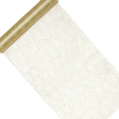 Afbeelding van Tafelloper Vezelstof, goud, 0.36x9m