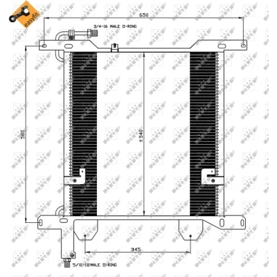 Afbeelding van NRF Airco condensor 35837