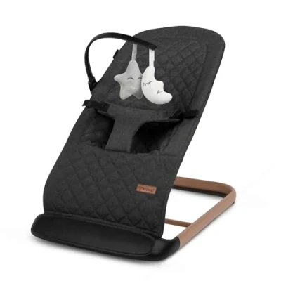 Afbeelding van COIL Babywip, babyschommel, schommelstoel, 3 traps verstelling, anti slip elementen, ergonomische bekleding (zwart)