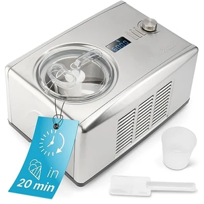 Afbeelding van ProfiCook ICM 1091 N Compressie ijsmachine 1,5L 150 W Roestvrijstaal