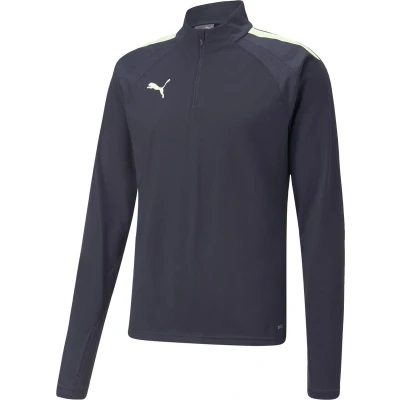 Afbeelding van Puma Heren Trainingstop Teamliga 1/4 Zip Top 049 Parisian Night/fizzy Lime