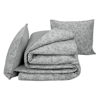 Afbeelding van Dekbedovertrek De Witte Lietaer Lea Natural grey Flanel 140 x 200 / 220 cm 1 Persoons