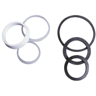 Afbeelding van Wirquin 39370003 sifon meervoudige afdichtingsset voor afvoer, wit en zwart