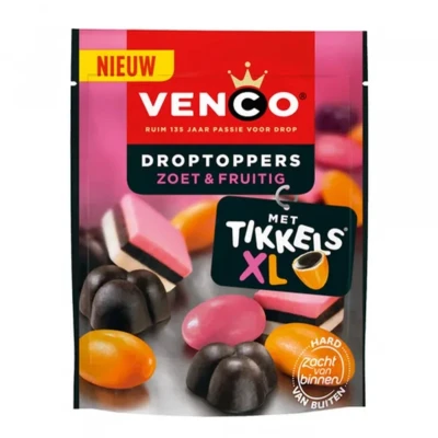 Afbeelding van Venco Droptoppers Fruitig Zak (10x 225gr)